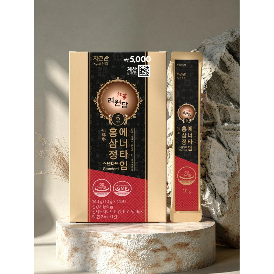 [1+1] Jayungwan экстракт шестилетнего красного женьшеня Energy Time Standard 14 саше курс 14 дней × 2