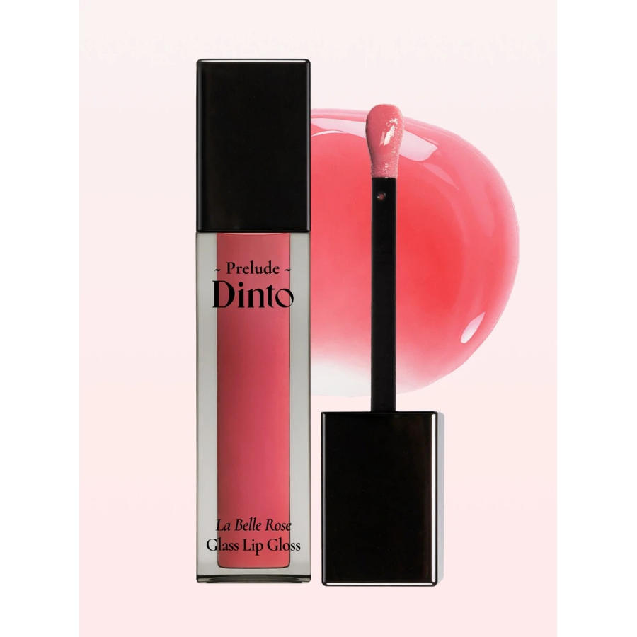 [1+1] Frillude Dinto блеск для губ La Belle Rose Glass, цвет: 35 Shy Rose (Застенчивая роза) × 2