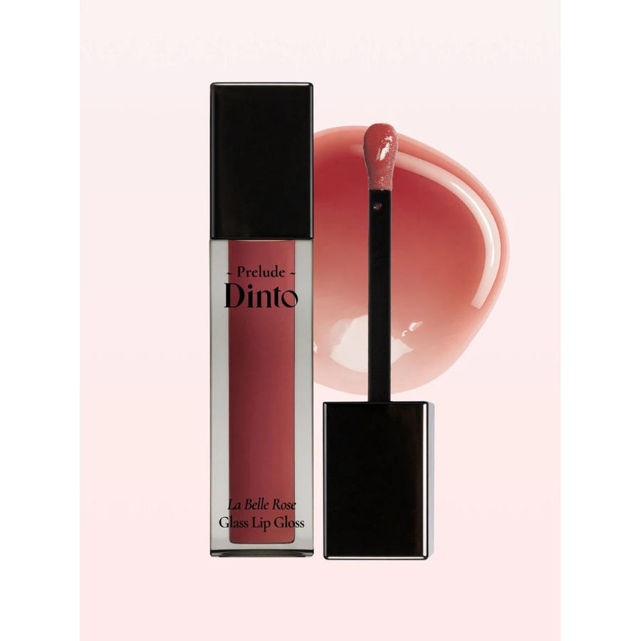 [1+1] Frillude Dinto блеск для губ La Belle Rose Glass, цвет: 33 Bitter Rose (Горькая роза) × 2