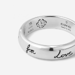 Gucci Blind For Love Ring Silver