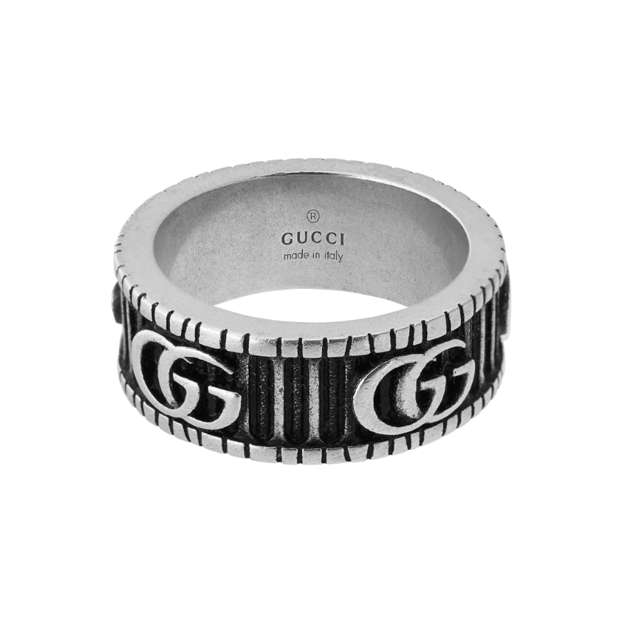 Gucci Ring with Double G Silver