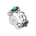 Gucci Double G Mother of Pearl Ring Silver