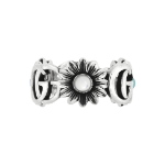 Gucci Double G Mother of Pearl Ring Silver