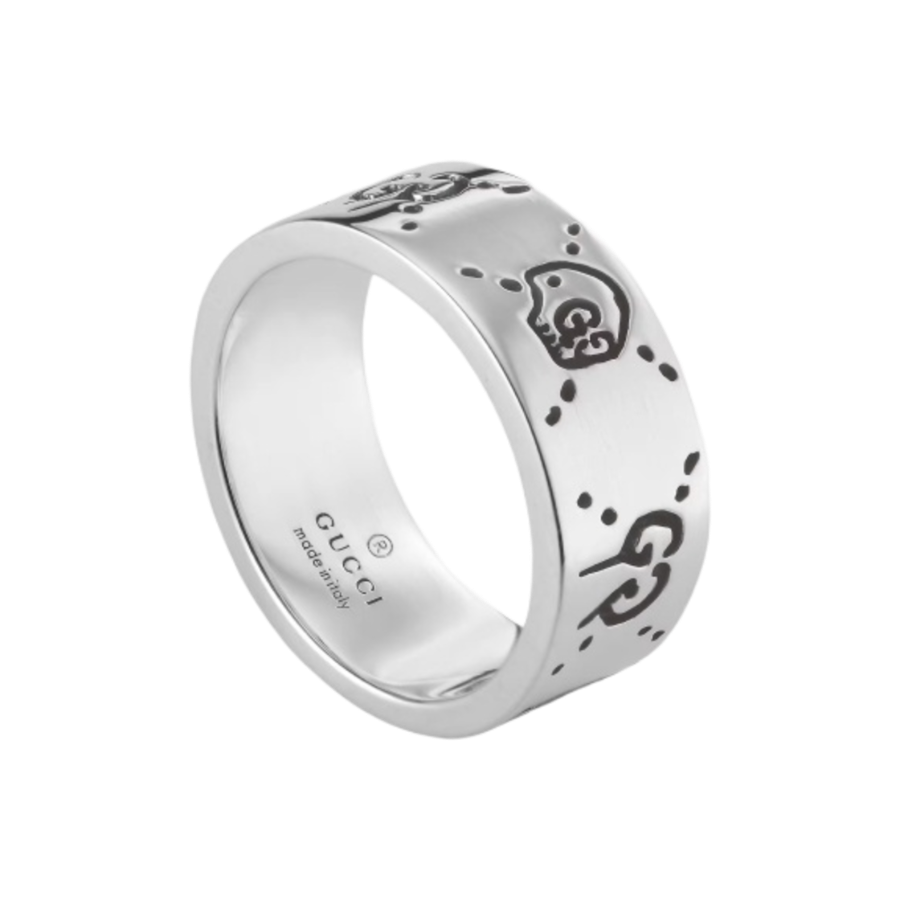 Gucci Ghost Ring Silver 9mm