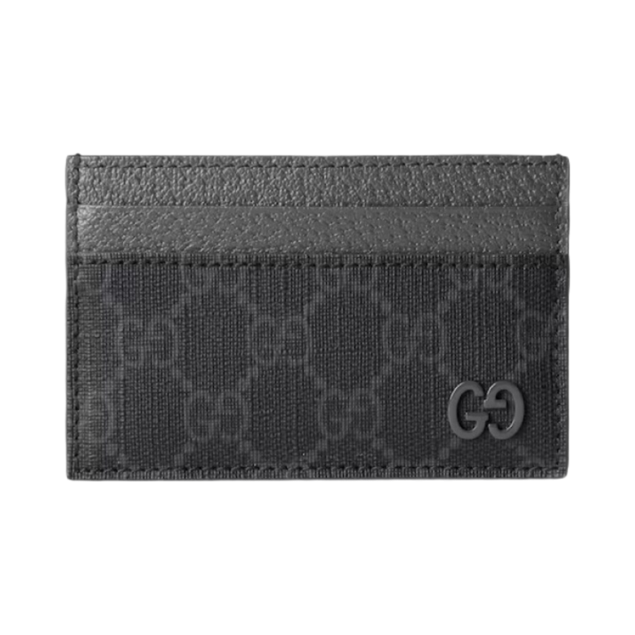 Gucci Card Case with GG Detail Black Supreme