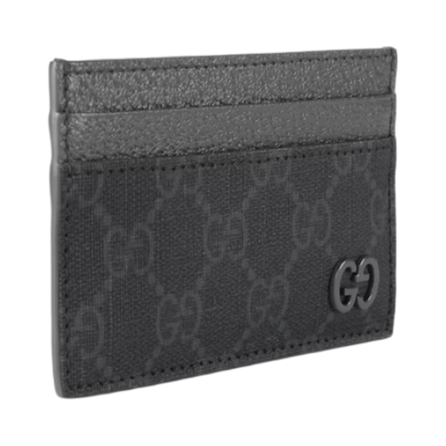 Gucci Card Case with GG Detail Black Supreme