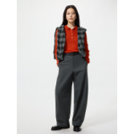 Uniqlo Brushed Jersey Barrel Leg Pants (70–74 cm)