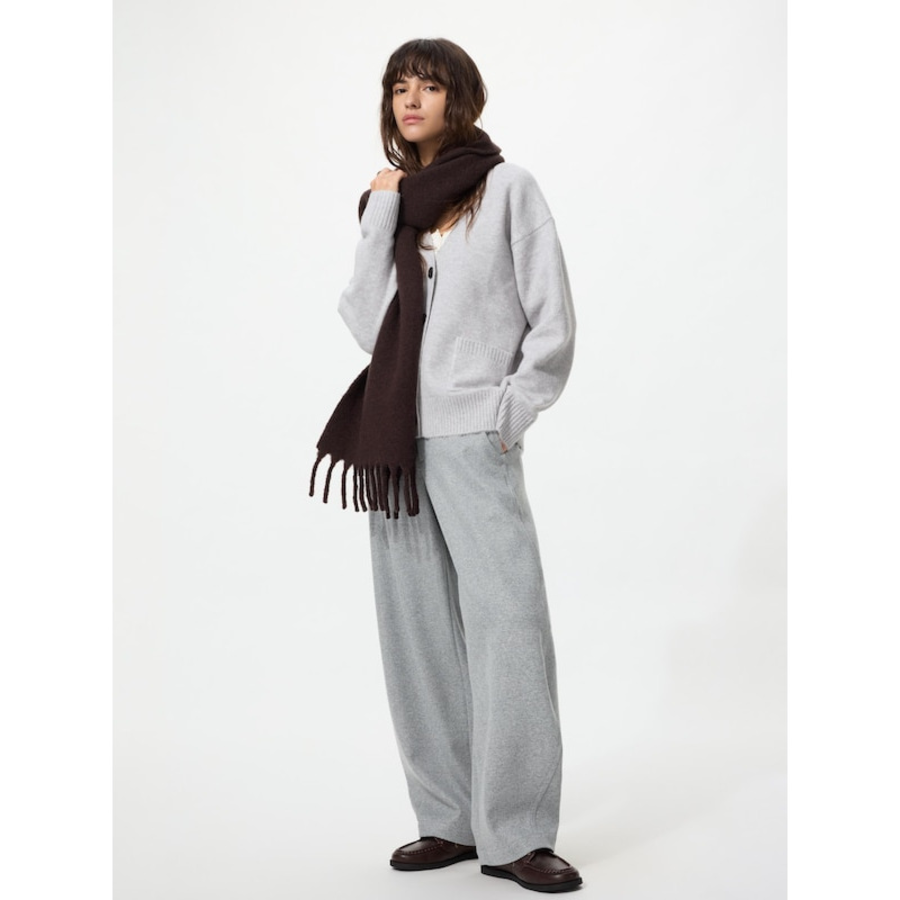 Uniqlo Brushed Jersey Barrel Leg Pants (70–74 cm)