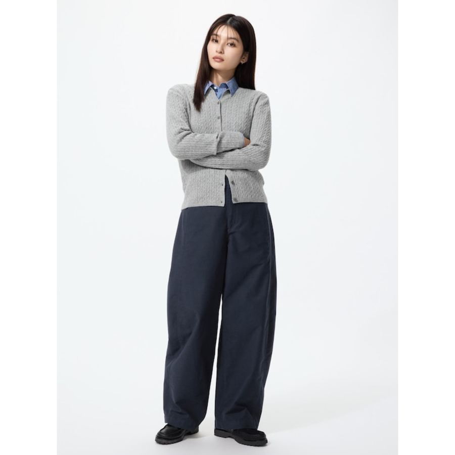 Uniqlo Jersey Barrel Leg Pants (70–72 cm)