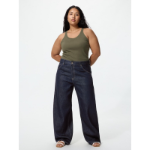 Uniqlo Baggy Barrel Leg Jeans (75 cm), Blue