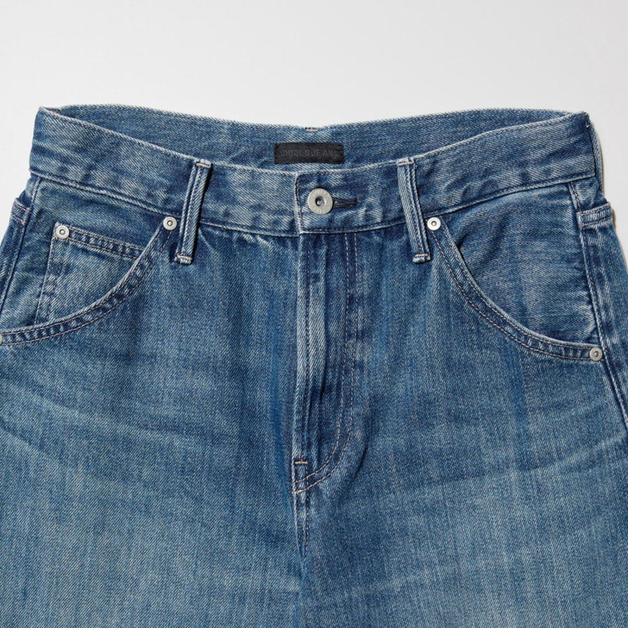 Uniqlo Baggy Barrel Leg Jeans – Long (80 cm), Blue