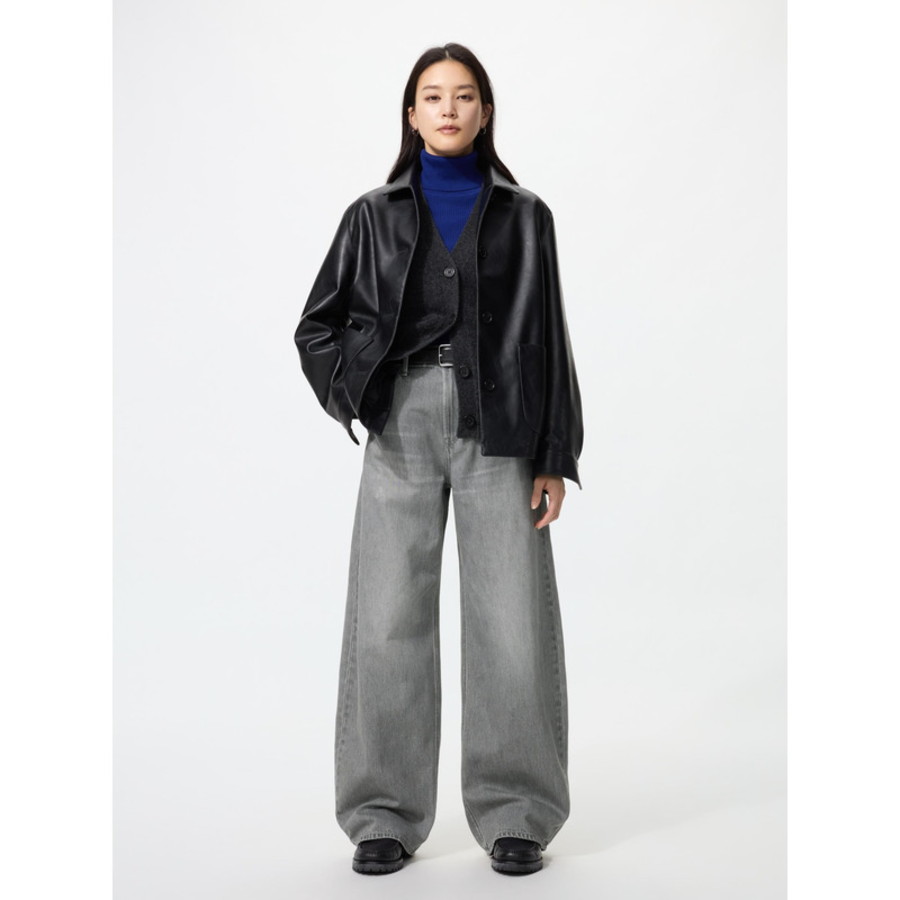Uniqlo Baggy Barrel Leg Jeans (75 cm)