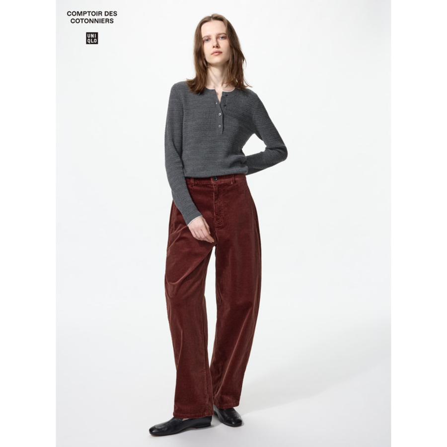 Uniqlo Corduroy Barrel Leg Pants