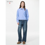 Uniqlo Straight Jeans, Distressed