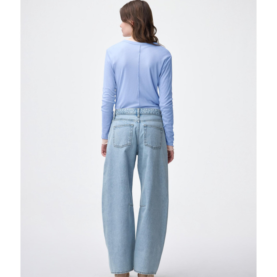 Uniqlo GU Barrel Leg Jeans