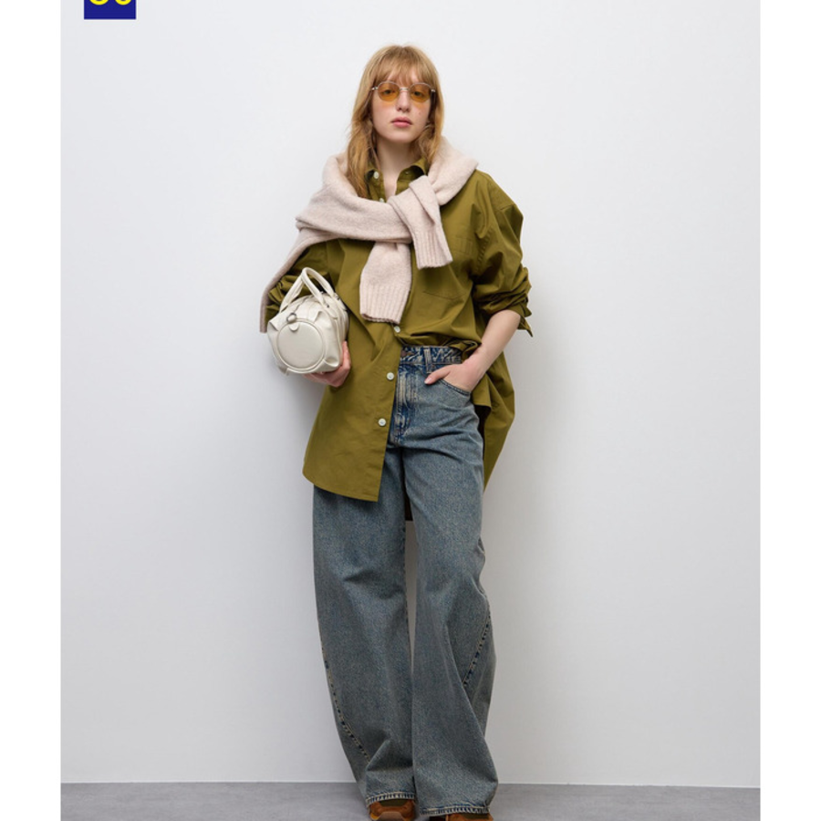 Uniqlo GU 3D Barrel Jeans Long