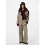 Uniqlo Smart Tuck Wide Pants Check