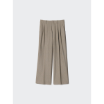Uniqlo Smart Tuck Wide Pants Check