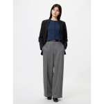 Uniqlo Brushed Jersey Wide Pants Herringbone