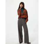 Uniqlo Brushed Jersey Wide Pants Herringbone