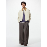 Uniqlo Brushed Jersey Wide Pants Herringbone