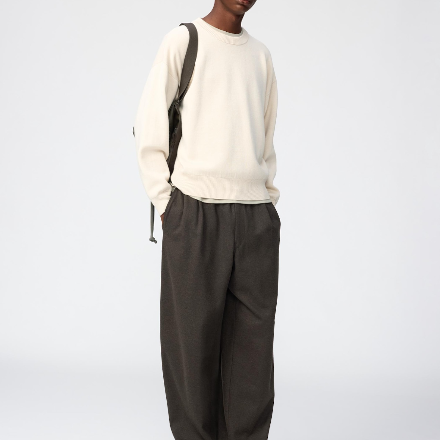 Uniqlo Brushed Jersey Wide Pants