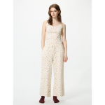 Uniqlo Ribbed Wide Easy Pants Flower
