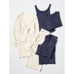 Uniqlo Ribbed Wide Easy Pants Flower