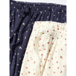 Uniqlo Ribbed Wide Easy Pants Flower