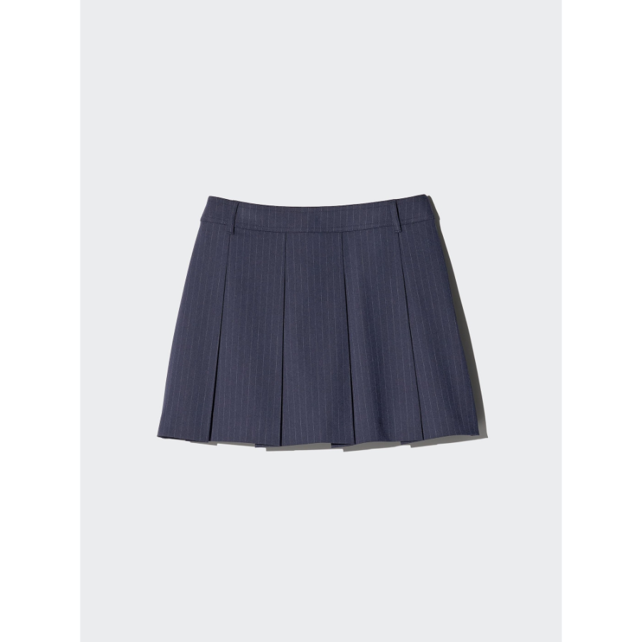 Uniqlo Pleated Skirt Striped