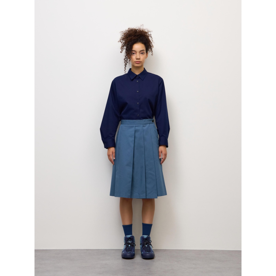 Uniqlo GU Chino Pleated Midi Skirt