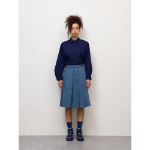 Uniqlo GU Chino Pleated Midi Skirt
