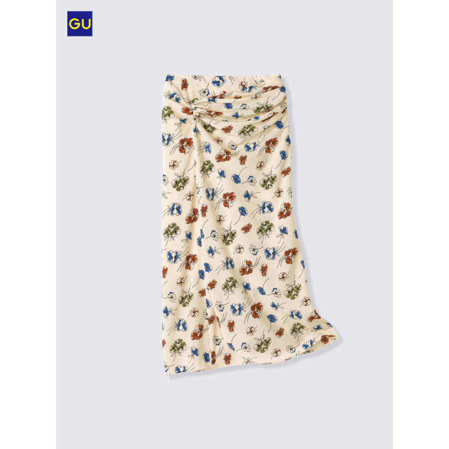 Uniqlo Flower Print Long Skirt