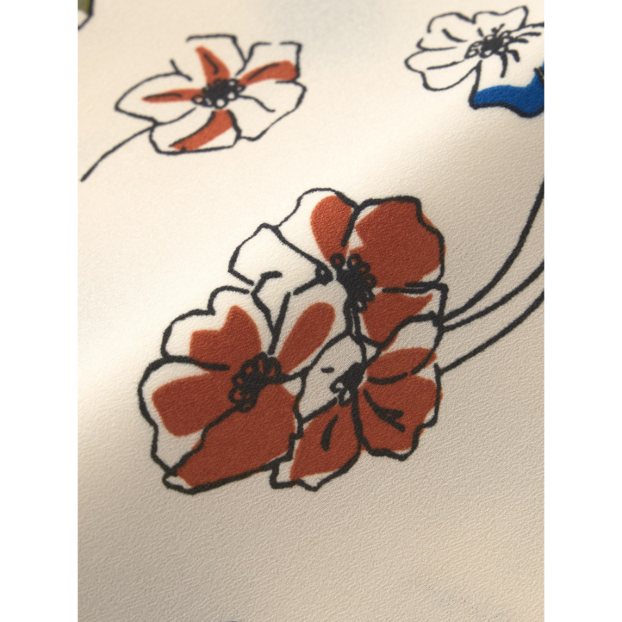 Uniqlo Flower Print Long Skirt
