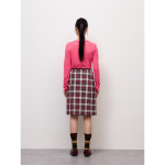 Uniqlo Side Button Pleated Check Skirt