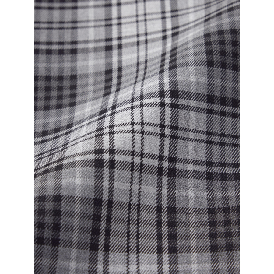 Uniqlo Side Button Pleated Check Skirt