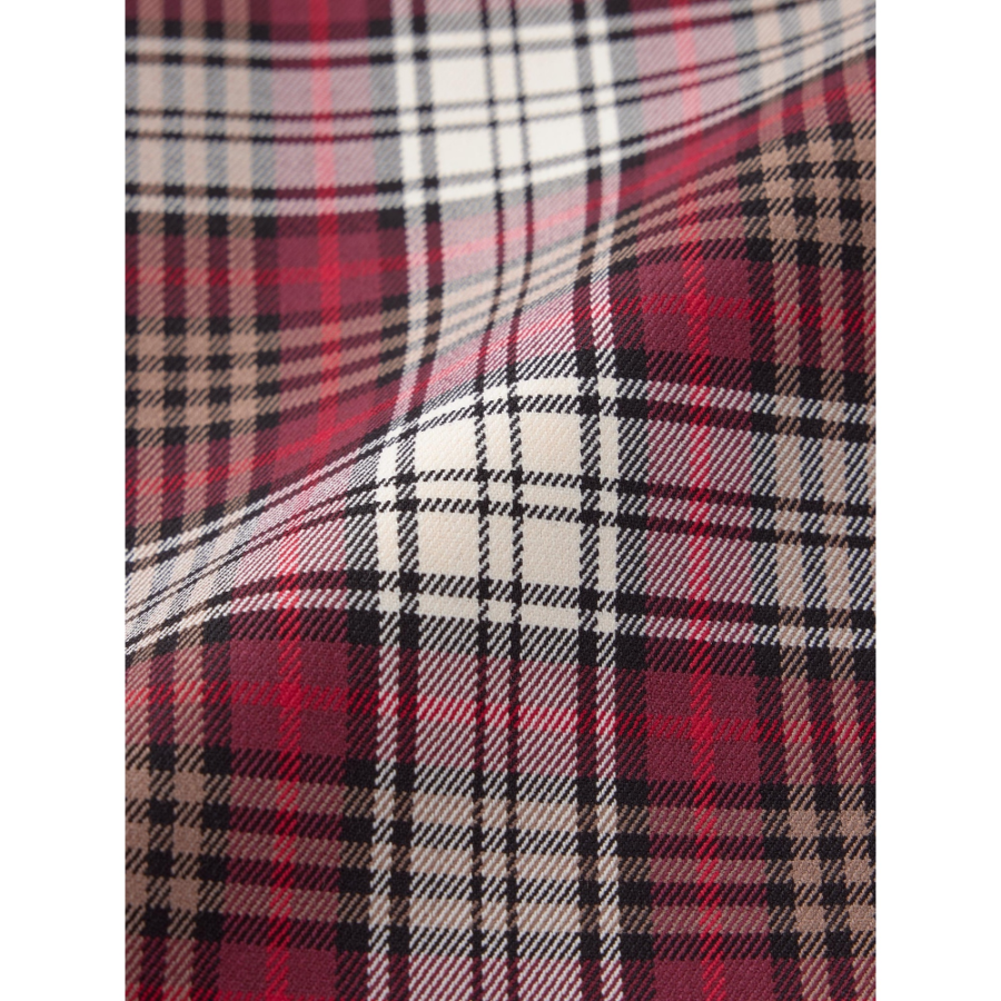 Uniqlo Side Button Pleated Check Skirt