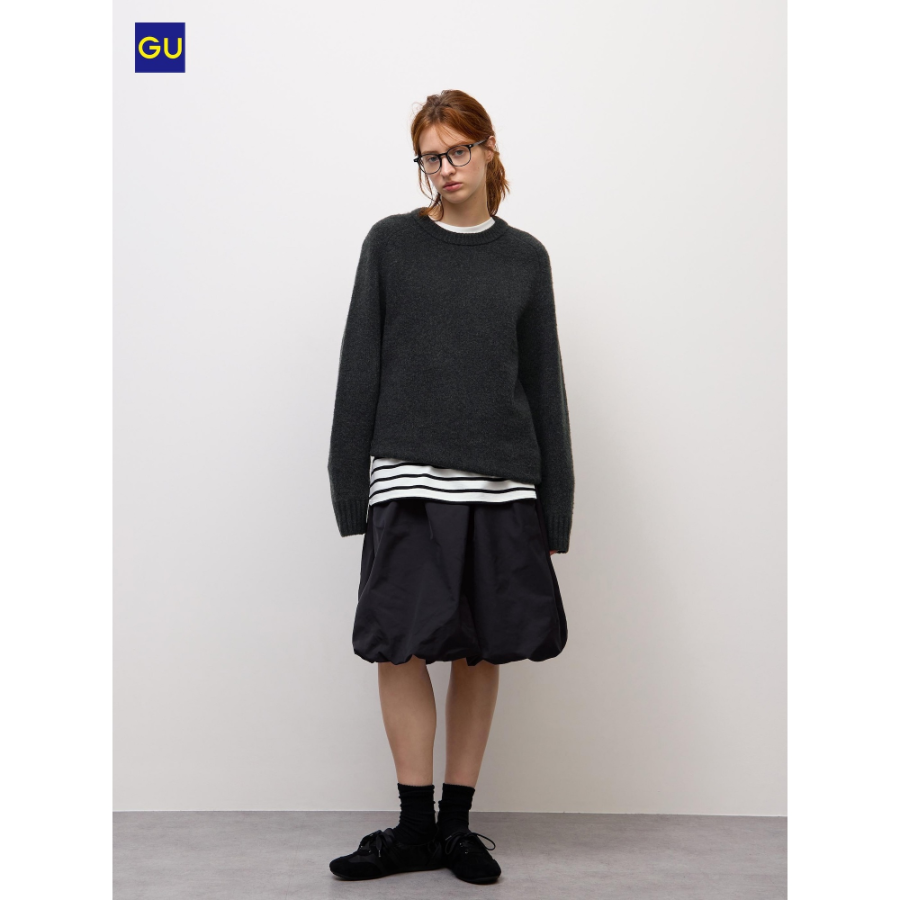 Uniqlo Balloon Midi Skirt