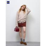 Uniqlo Low Waist Denim Mini Skirt