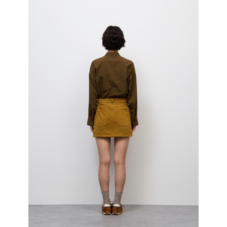 Uniqlo Low Waist Denim Mini Skirt