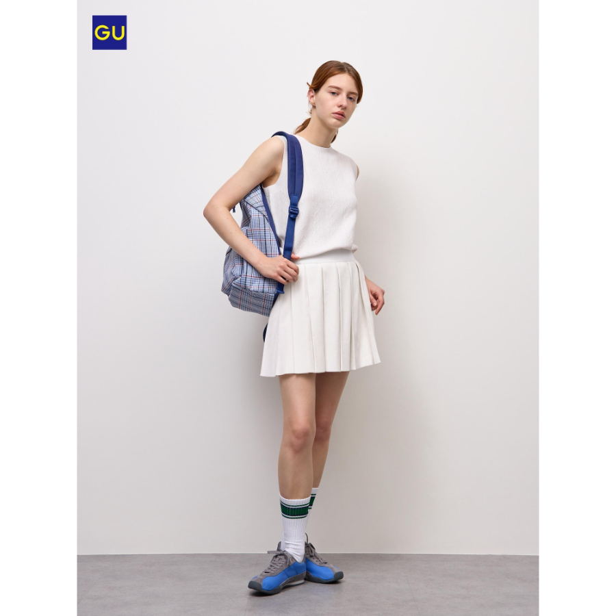 Uniqlo Knit Pleated Mini Skirt