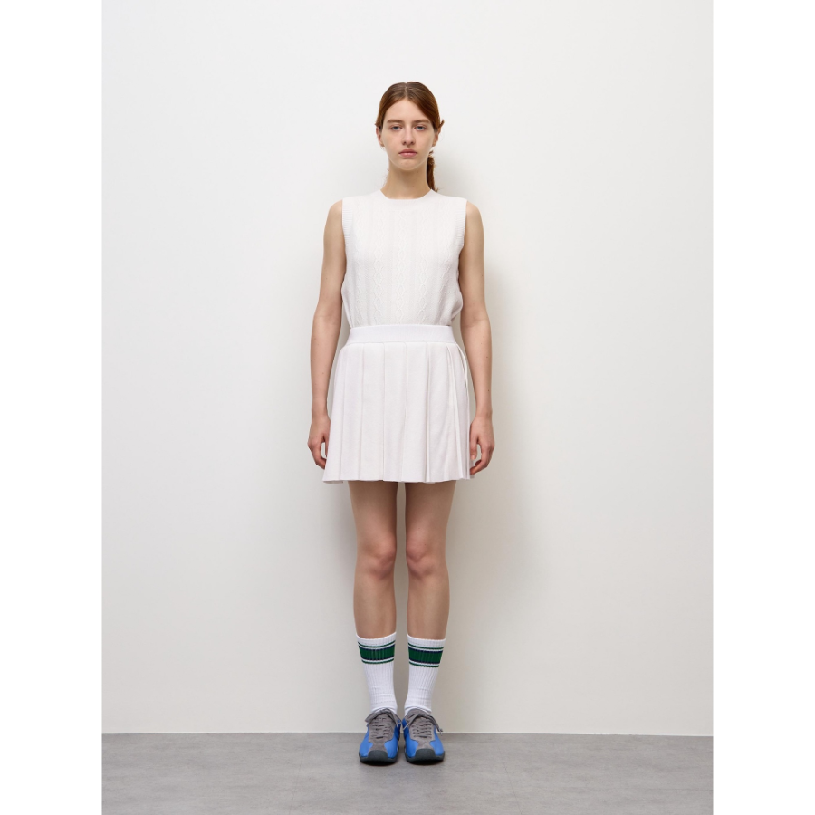 Uniqlo Knit Pleated Mini Skirt
