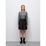 Uniqlo GU Box Pleats Skirt Fake Leather