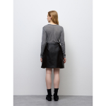 Uniqlo GU Box Pleats Skirt Fake Leather