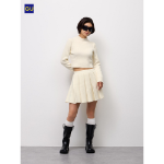 Uniqlo Knit Pleated Mini Skirt