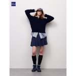 Uniqlo Knit Pleated Mini Skirt