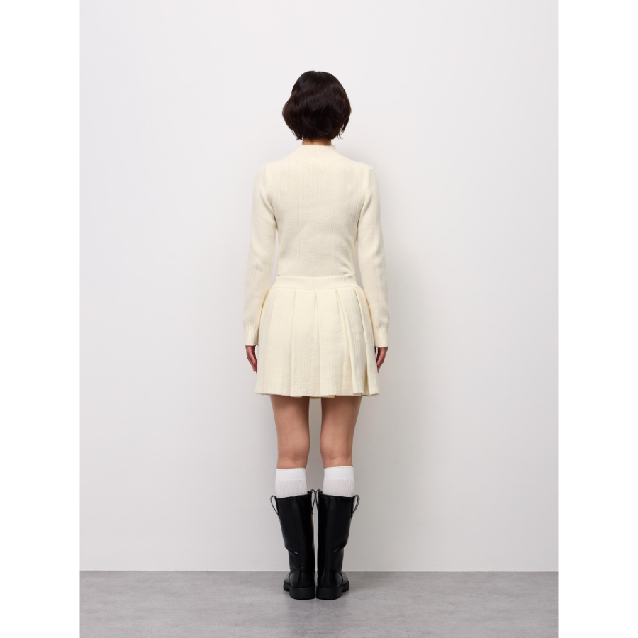 Uniqlo Knit Pleated Mini Skirt
