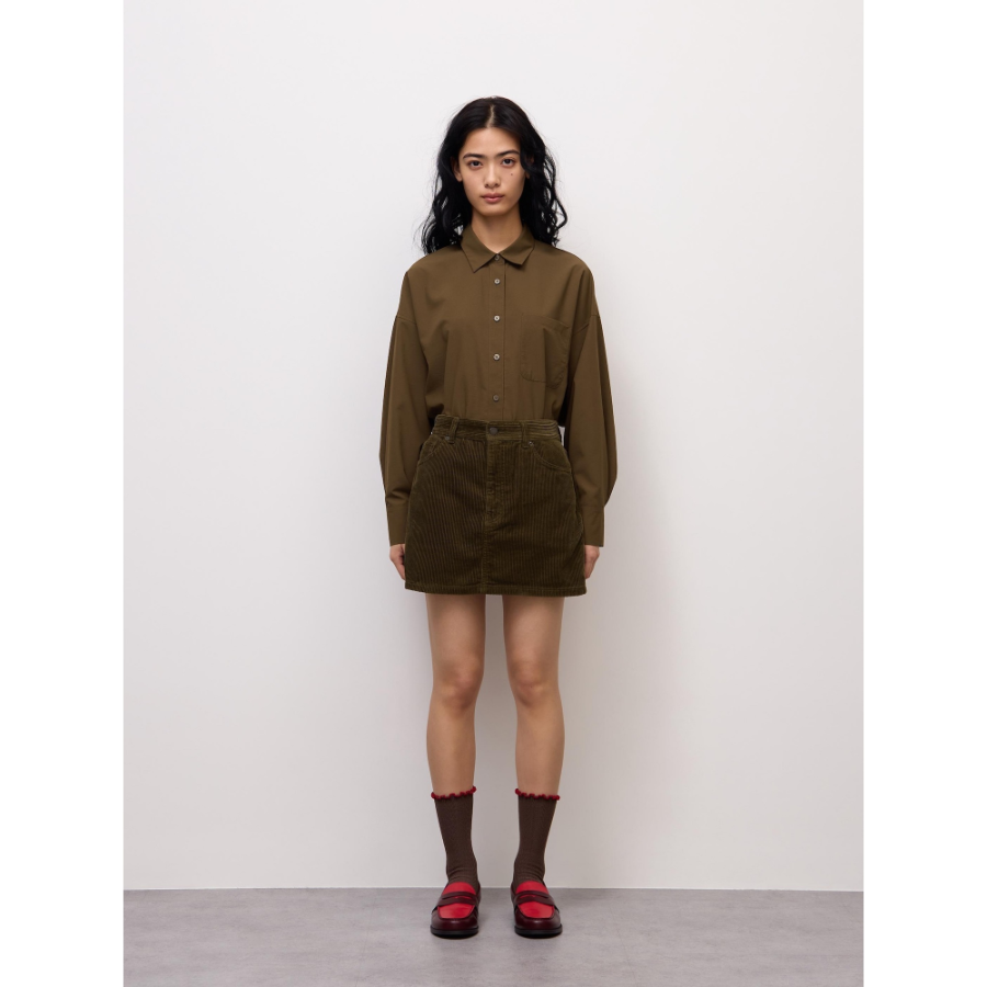 Uniqlo Low Waist Corduroy Mini Skirt