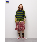 Uniqlo Balloon Check Midi Skirt