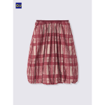 Uniqlo Balloon Check Midi Skirt